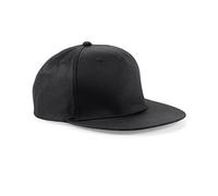 Beechfield Snapback Rapper Cap Colour=Black Size=O/S