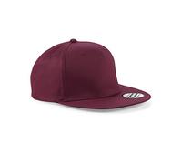 Beechfield Snapback Rapper Cap Colour=Burgundy Size=O/S
