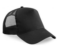 Beechfield Snapback Trucker Cap, Black/Black, Ideal Gift/Present