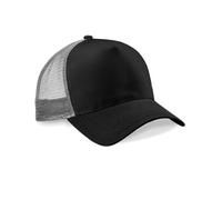 Beechfield Snapback Trucker Cap, Black/ Light Grey, Amazon