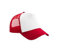 Beechfield Snapback Trucker Cap in Red Beechfield Red One Size