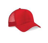 Beechfield Snapback Trucker Cap (One Size) Classic Red One Size