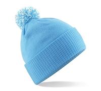 Beechfield Beanie Snowstar Surf Blue / Off White