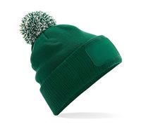 Beechfield Snowstar Patch Beanie One Size Black/Graphite