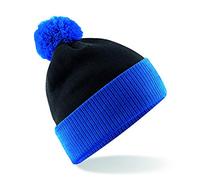 Beechfield - Snowstar Two-Tone Beanie - Black/Bright Royal