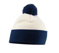 Beechfield Beanie Snowstar Two-Tone – Off White/French Navy