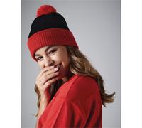 Beechfield Snowstar® Two-Tone Beanie | Unisex | Contrast Colours | 5 Colours | One Size