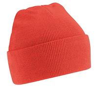 Beechfield Soft Feel Knitted Winter Hat (One Size) (Coral)