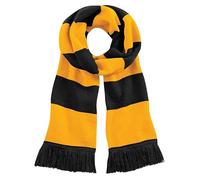 Beechfield Stadium Scarf, Multicolour (Black/Gold 00), One (Size:One Size)