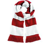Beechfield Stadium Scarf, Multicolour (Classic Red/White 00), One (Size:One Size)