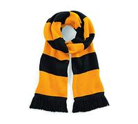 Beechfield Stadium Scarf - Stylish Accessory for Keeping Warm - Black/Gold
