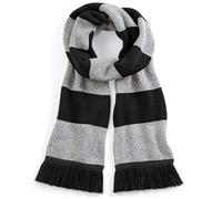 Beechfield Stadium Scarf One Size Black/heather Grey
