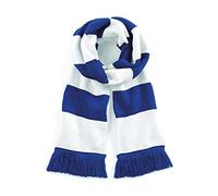 Beechfield Stadium Scarf - Stylish Accessory for Keeping Warm - Bright Royal/White