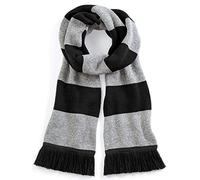 Beechfield Stadium Scarf Unisex Adult, Black / Heather, One size