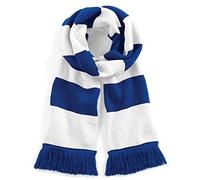 Beechfield Stadium Scarf Unisex Adult, Bright Royal / White, One size