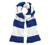 Beechfield Stadium Scarf Unisex Adult, Royal Blue/White, One size