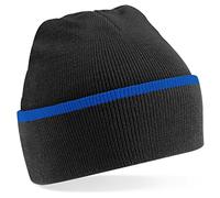 Beechfield Teamwear Beanie Black/Bright Royal