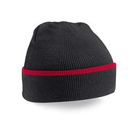 Beechfield Teamwear Beanie One Size Black/Classic Red
