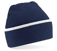 Beechfield Teamwear Beanie in navy / white