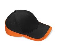 Beechfield Teamwear Cap in black / orange