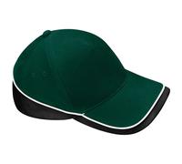 Beechfield Teamwear Competition Cap Baseball Headwear in Bottle Green Beechfield Bottle Green One Size