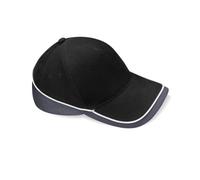 Beechfield Teamwear Competition Cap Colour=Black/Graphite Grey/White Size=O/S