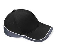 Beechfield Teamwear Competition Cap in Black / graphite grey