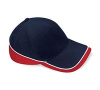 Beechfield Teamwear Competition Cap in Navy / red