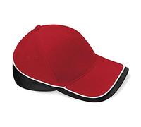 Beechfield Teamwear Competition Cap in Red / black