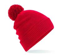Beechfield Thermal Snowstar Beanie - Double Layer Knit - Classic Red