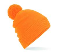Beechfield Thermal Snowstar Beanie - Double Layer Knit - Fluorescent Orange