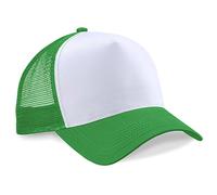 Beechfield Trucker Cap in green / white
