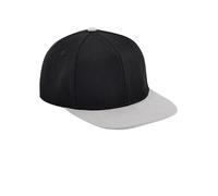 Beechfield Two Tone Baseball Cap in Jet Black Beechfield Jet Black One Size
