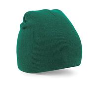 Beechfield - Unisex 100% Soft Feel Knitted Beenie Hat - 9 Colours Available (Bottle Green)