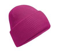 Beechfield Unisex Adult Classic Deep Cuffed Beanie (One Size) (Festival Fuchsia)