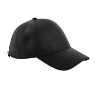 Beechfield Unisex Adult Faux Suede 6 Panel Cap (One Size) (Black)