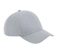 Beechfield Men's Cotton 5 Panel Baseball Cap in Light Grey Beechfield Light Grey One Size