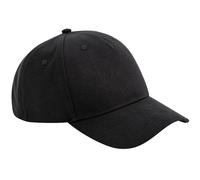 Beechfield Men's Cotton 5 Panel Baseball Cap in Black Beechfield Black One Size