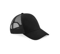 Beechfield Men's Cotton Trucker Cap in Black Beechfield Black One Size
