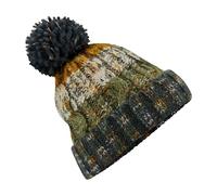 Beechfield Corkscrew Pom Pom Beanie One Size Autumn Moss