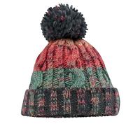 Beechfield Unisex Adults Corkscrew Knitted Pom Pom Beanie Hat (One Size) (Watermelon Breeze)