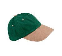 Beechfield Unisex Adults Low Profile Heavy Brushed Cotton Cap Forest/Taup One Size