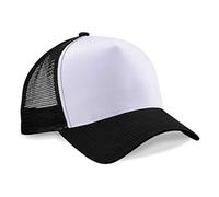 Beechfield Unisex Adults Snapback Trucker Cap Black/White One Size