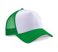 Beechfield Unisex Adults Snapback Trucker Cap Pure Green/White One Size