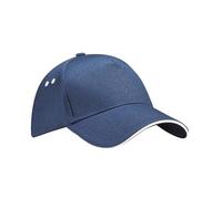 Beechfield Unisex B015 Ultimate 5-panel Sandwich Peak Cap, French Navy Putty, One Size UK
