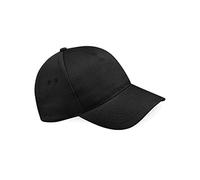 Beechfield Unisex B015.WHI Ultimate 5-Panel Cap - Black, One Size