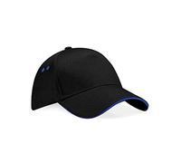 Beechfield Unisex B015ccsr-whi Ultimate 5-panel Sandwich Peak Cap, Classic Red White, One Size UK