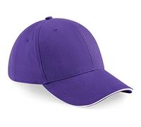 Beechfield Unisex B020 Athleisure 6-Panel Cap, Purple/White, One Size