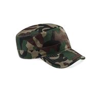 Beechfield Unisex B033 Camo Army Cap, Dark Green, One Size UK