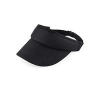 Beechfield Unisex B041.WHI Sports Visor - Black, One Size